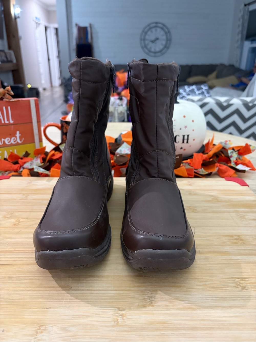 totes Brown Women's Insulated Winter & Rain Boots